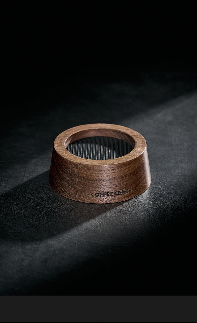 Walnut Espresso Tool Organizer Stand - Multi-Slot Storage for Tamper & Distributor Under $36 - COFFEECONCEPT