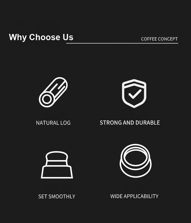 Walnut Espresso Tool Organizer Stand - Multi-Slot Storage for Tamper & Distributor Under $36 - COFFEECONCEPT