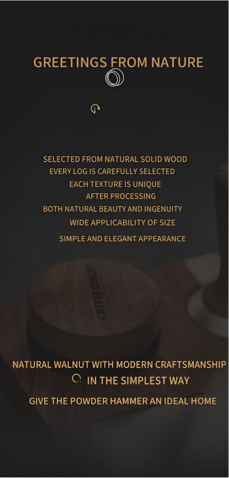 Walnut Espresso Tool Organizer Stand - Multi-Slot Storage for Tamper & Distributor Under $36 - COFFEECONCEPT