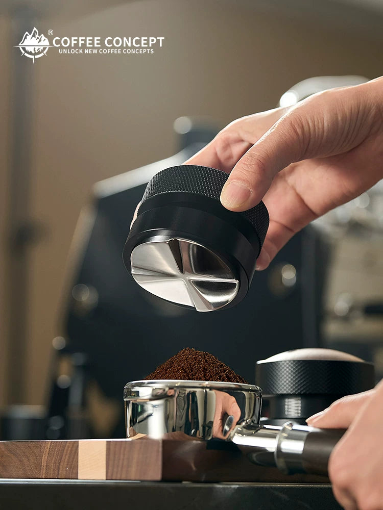 【COFFEE CONCEPT】Cloud Drop Gravity Coffee Distributor, Walnut Wood, Self-Dumping Espresso Tool Set