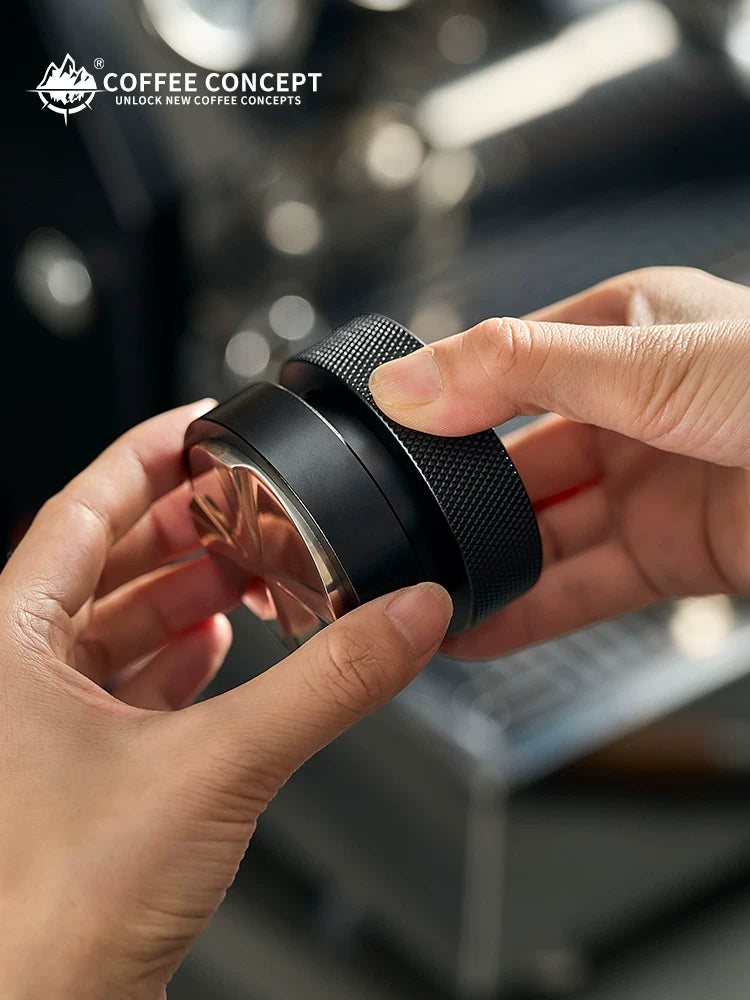 【COFFEE CONCEPT】Cloud Drop Gravity Coffee Distributor, Walnut Wood, Self-Dumping Espresso Tool Set